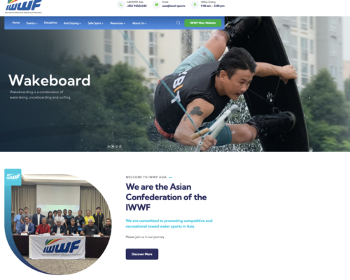 New  Website for IWWF Asia
