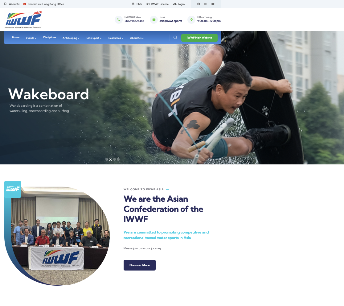 New  Website for IWWF Asia