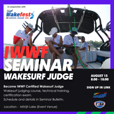 IWWF Wakesurf Judging Seminar To Be Held in Bangkok, Thailand